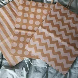 FIVE PAPER BAG GIFT BAGS